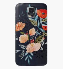 Mitternachtsstrauß Hülle & Klebefolie für Samsung Galaxy