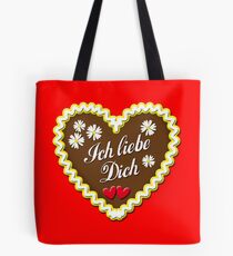 Gingerbread Heart I love you Gingerbread Heart Hearts Tote Bag