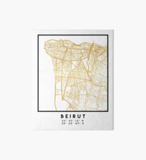 BEIRUT LIBANON STADT STADTPLAN ART Galeriedruck