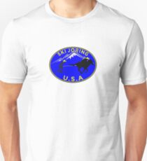 SKI JORING SKIJORING AMERICA USA COWBOY SKIING SKIER Unisex T-Shirt