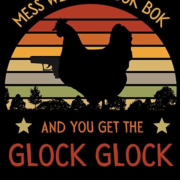 Funny Chicken Gun Glock Bok Bok Gift Art Board Print for Sale by  DadJokeDescript