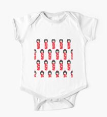 Kokeshi Dolls One Piece - Short Sleeve