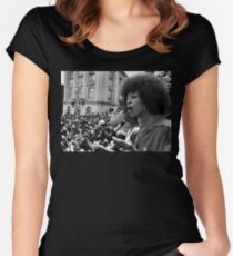 Angela Davis Speech Women's Fitted Scoop T-Shirt