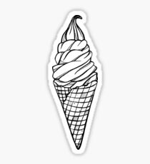 Fro-Yo Waffle Cone Sticker