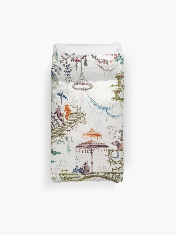 Enchanted Forest Chinoiserie Duvet Cover By Thechinoiserie