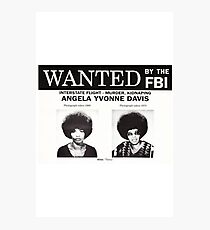 Angela Davis Wanted Photographic Print