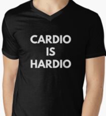 Cardio is Hardio Men's V-Neck T-Shirt