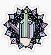 Middle Finger Mandala (Crystal) Sticker