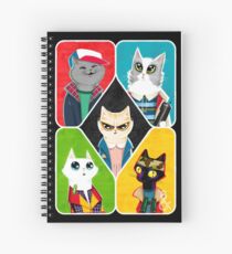 Stranger Cats Spiral Notebook
