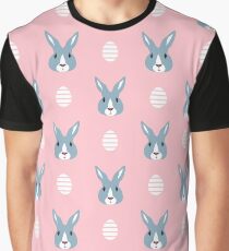 Ostern-Muster mit Kaninchen Grafik T-Shirt
