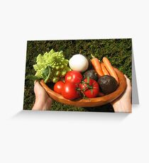appetizing vegetables Greeting Card