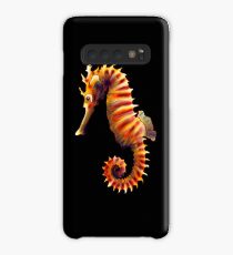 Orange seahorse Case/Skin for Samsung Galaxy