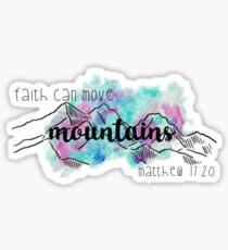 Matthew 17:20 Colorful Sticker