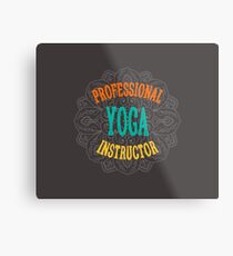 Yoga Instructor Metal Print