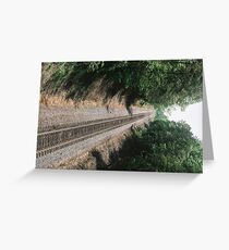 Railroad Track Greeting Card
