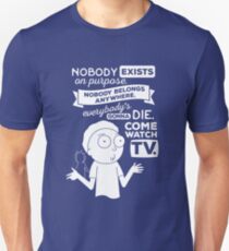 Rick und Morty Schwifty Wubba Lubba Fair Verwendung Niemand existiert mit Absicht Unisex T-Shirt