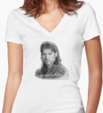 Billy Ray Cyrus Sweet Niblets Women's Fitted V-Neck T-Shirt