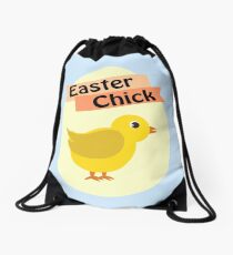 Cute Yellow Easter Chick Drawstring Bag