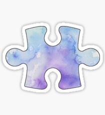 Water color puzzle piece Sticker