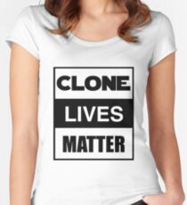 Clone Lives Matter (box) Women's Fitted Scoop T-Shirt