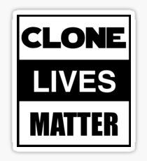 Pegatina Clone Lives Matter (caja)