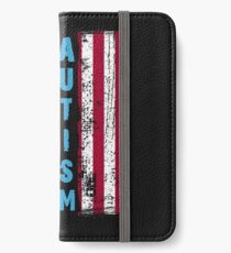 Autism Awareness American Flag Puzzle Piece iPhone Wallet/Case/Skin