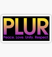 PLUR (Peace. Love. Unity. Respect.) Sticker