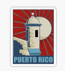 puerto rico retro Sticker