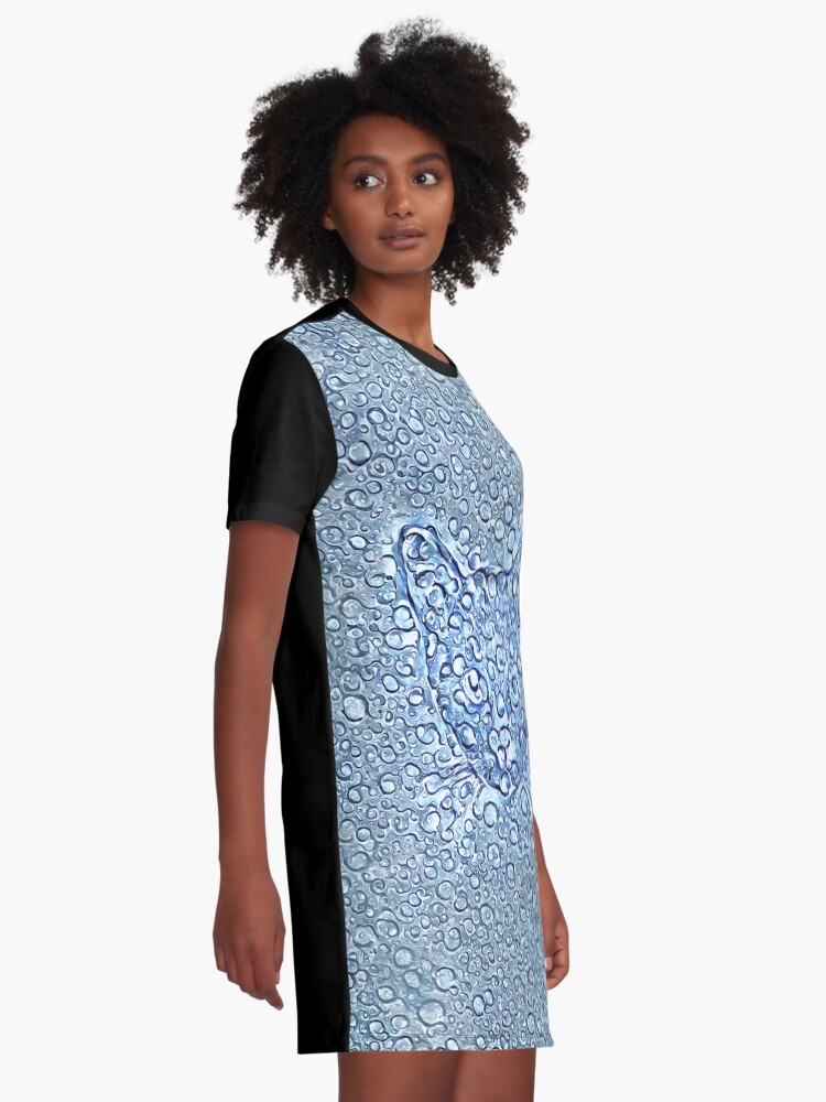 Alternate view of Maritime droplets cat Graphic T-Shirt Dress
