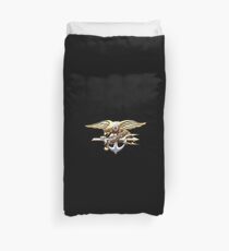 U.S. Navy SEALs Trident Emblem Duvet Cover