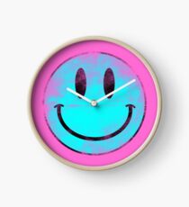 Smiley blue Clock