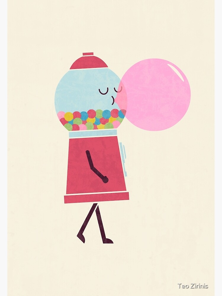 "Bubble Gum" Art Print by theodorezirinis Redbubble