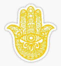 Hamsa Hand of Fatima | Yellow | Globetrotter Sticker