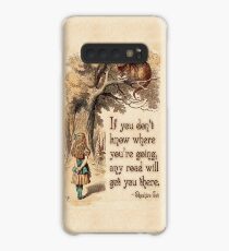 Alice in Wonderland Quote - We're All Mad Here - Cheshire Cat Quote - 0237 Case/Skin for Samsung Galaxy