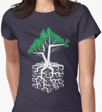 Kubikwurzel Tailliertes T-Shirt für Frauen