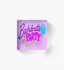 Bachelorette party cards Acrylic Block
