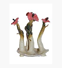 ceramic flowers Photographic Print