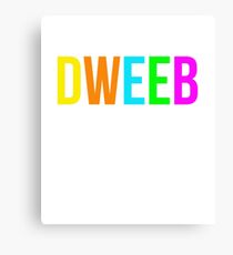 Dweeb Shirt 90s Funny Nostalgia 1990s Sayings Tee Canvas Print