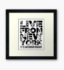 'Live From New York' - Saturday Night Live Early Cast Framed Print