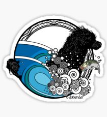 Water Dog Nouveau Sticker