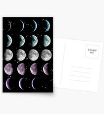 Mond Phase Postkarten
