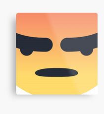 Angry Emoji Metal Print
