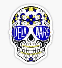 Delaware Skull Sticker