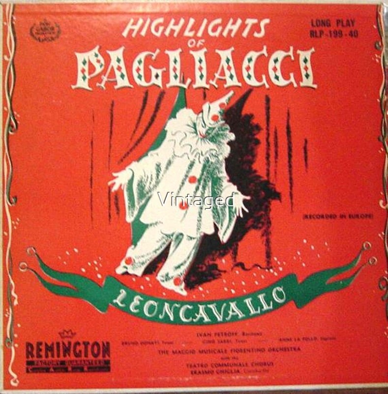 Pagliacci Sad Clown Opera Lp By Vintaged Redbubble   Flat,800x800,075,f.u2 