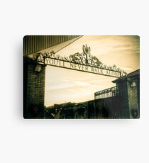 Golden Shankly Gates Metal Print