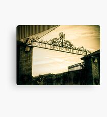 Golden Shankly Gates Canvas Print