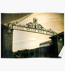 Golden Shankly Gates Poster
