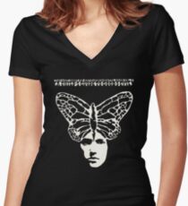 West Coast Pop Art Experimental Band - A Child's Guide to Good and Evil Women's Fitted V-Neck T-Shirt
