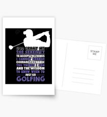 GOLF CLUB OLD MAN T SHIRT Postcards