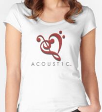 Acoust1c Heart Women's Fitted Scoop T-Shirt